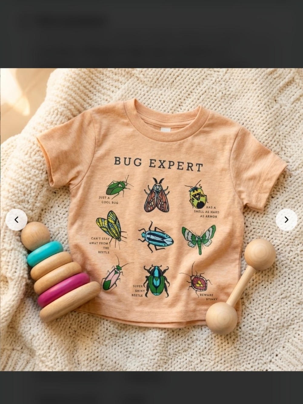 Carter's Peach Bug Expert Graphic Tee